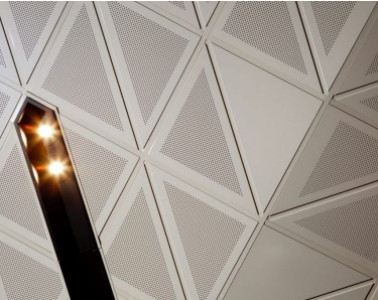 컨벤션 센터 벽면 장식물을 위한 알루미늄 삼각 클립-인 천장