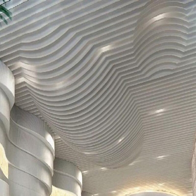 청각적인 천장 금속 건물 정면 알루미늄 배플 파 천장