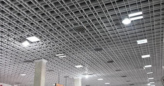 컨벤션 센터를 위한 알루미늄 합금 금속 격자 천장 250x250mm